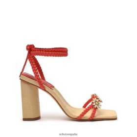 Schutz España P46XRJ112 coral | Schutz sandalia hina atanado de piel