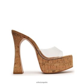 Schutz España P46XRJ148 corcho natural | Schutz sandalia haila de vinilo y corcho