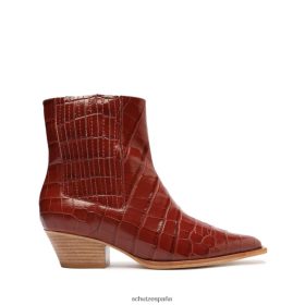 Schutz España P46XRJ163 marrón rojo | Schutz botín briani de piel repujada de cocodrilo