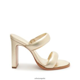 Schutz España P46XRJ16 oro | Schutz sandalia mully de piel metalizada