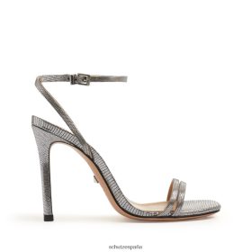 Schutz España P46XRJ244 plata plata | Schutz sandalia altina de piel repujada