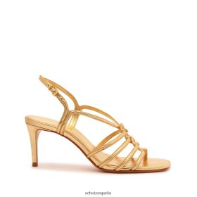 Schutz España P46XRJ253 oro | Schutz sandalia octavia media de piel metalizada
