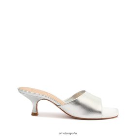 Schutz España P46XRJ271 plata | Schutz sandalia dethalia de piel metalizada