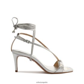 Schutz España P46XRJ334 plata | Schutz Sandalia vikki lo de piel metalizada