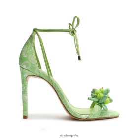 Schutz España P46XRJ367 verde lima | Schutz sandalia tasha de tela