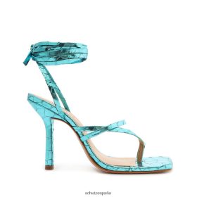 Schutz España P46XRJ379 turquesa | Schutz sandalia lily de piel metalizada
