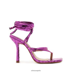 Schutz España P46XRJ382 fucsia | Schutz sandalia lily de piel metalizada