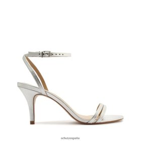 Schutz España P46XRJ448 plata | Schutz sandalia altina media de piel metalizada