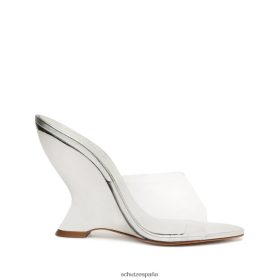 Schutz España P46XRJ451 plata | Schutz sandalia de vinilo abril