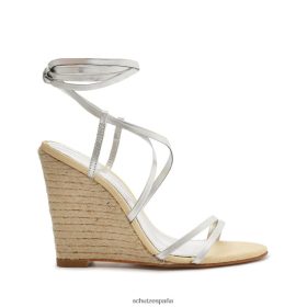Schutz España P46XRJ472 plata | Schutz sandalia deonne de piel metalizada