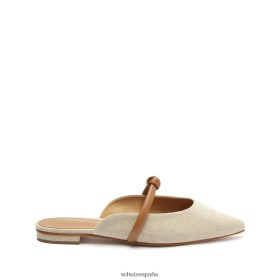 Schutz España P46XRJ538 madera | Schutz plano de tela de lino casual perla
