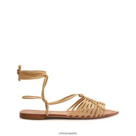 Schutz España P46XRJ547 oro | Schutz sandalia adele de piel metalizada