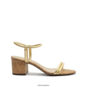 Schutz España P46XRJ55 oro | Schutz sandalia gimenez media elástica