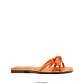 Schutz España P46XRJ574 mandarina brillante | Schutz sandalia flor