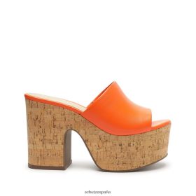 Schutz España P46XRJ625 naranja llama | Schutz sandalia dalle de piel de napa con aberturas