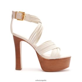 Schutz España P46XRJ640 perla | Schutz sandalia marcela plataforma piel becerro