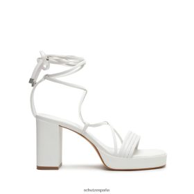 Schutz España P46XRJ661 blanco | Schutz sandalia glenna de piel con plataforma
