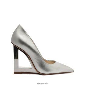 Schutz España P46XRJ697 plata | Schutz salón filipa casual de piel metalizada