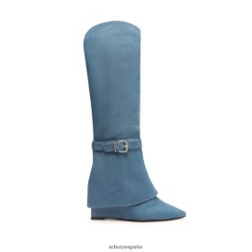 Schutz España P46XRJ745 jeans azules y de verano | Schutz Bota casual jorian up de napa y denim