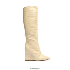 Schutz España P46XRJ757 cáscara de huevo | Schutz botas asya up de piel con relieve de cocodrilo