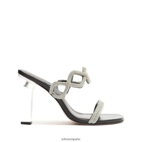 Schutz España P46XRJ7 cristal negro | Schutz sandalia arabella glam de vinilo