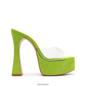 Schutz España Zapatos P46XRJ128 hoja brillante | Schutz sandalia haila de vinilo y ante