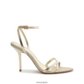 Schutz España Zapatos P46XRJ242 oro | Schutz sandalia claudia de piel metalizada