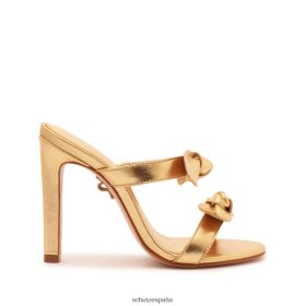 Schutz España Zapatos P46XRJ257 oro | Schutz sandalia alia alta piel metalizada
