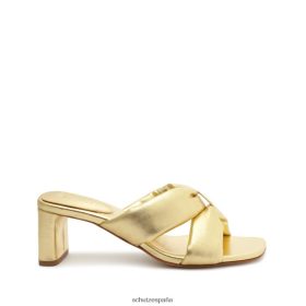 Schutz España Zapatos P46XRJ32 oro | Schutz sandalia Fairy de piel metalizada