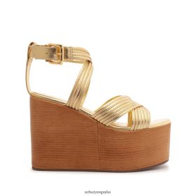 Schutz España Zapatos P46XRJ488 oro | Schutz sandalia marcela piel metalizada