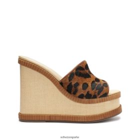 Schutz España Zapatos P46XRJ491 natural | Schutz sandalia dalle wild de piel con estampado de leopardo