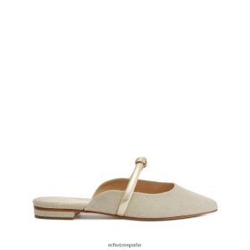 Schutz España Zapatos P46XRJ530 platino | Schutz perla casual lino metalizado plano