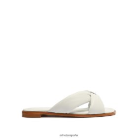 Schutz España Zapatos P46XRJ551 blanco | Schutz zapatos planos de cuero de hadas