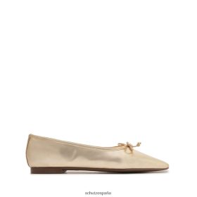 Schutz España Zapatos P46XRJ563 oro | Schutz zapatos planos arissa de piel metalizada