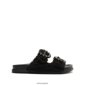 Schutz España Zapatos P46XRJ608 negro | Schutz ariel invierno alpaca pelo plano