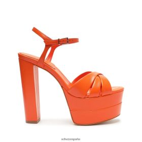 Schutz España Zapatos P46XRJ647 naranja llama | Schutz Sandalia alta keefa de napa
