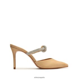 Schutz España Zapatos P46XRJ695 beis claro | Schutz zapatos de tacón de nobuk perla