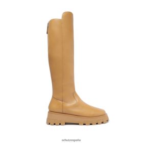 Schutz España Zapatos P46XRJ770 caramelo desnudo | Schutz bota de cuero gardienne