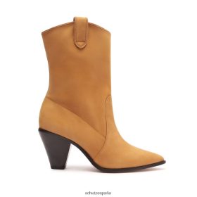 Schutz España Zapatos P46XRJ839 caramelo desnudo | Schutz botín mackie de piel nobuck