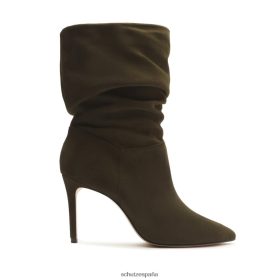Schutz España Zapatos P46XRJ860 verde militar | Schutz botín ashlee de gamuza