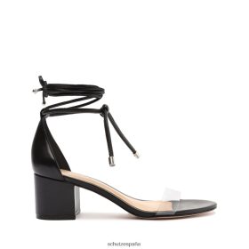 Schutz Zapatos P46XRJ144 negro | Schutz Sandalia jessie de media caña en piel de napa y vinilo