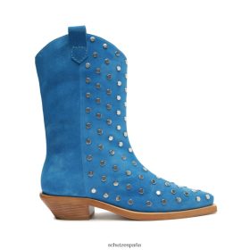 Schutz Zapatos P46XRJ189 azul cítrico | Schutz botín zachy de ante con tachuelas