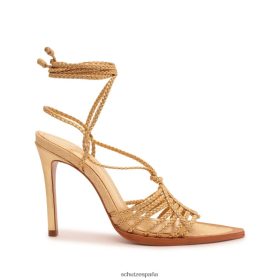 Schutz Zapatos P46XRJ255 oro | Schutz sandalia adele de piel metalizada