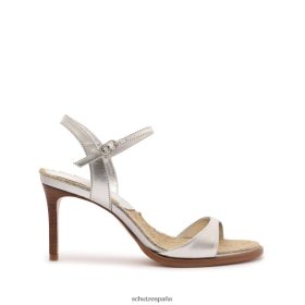 Schutz Zapatos P46XRJ270 plata | Schutz sandalia marbella mid piel metalizada