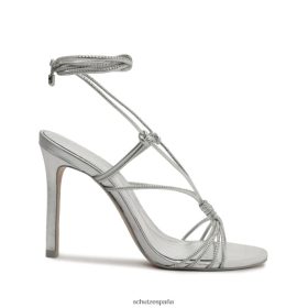Schutz Zapatos P46XRJ297 plata | Schutz sandalia azealia piel metalizada
