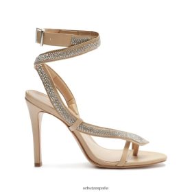 Schutz Zapatos P46XRJ339 oro | Schutz Sandalia Courtney de napa con cristales
