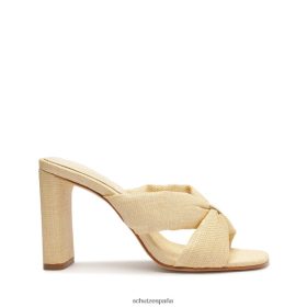 Schutz Zapatos P46XRJ36 cáscara de huevo | Schutz Sandalia casual Fairy High de paja y napa