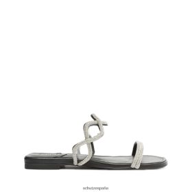 Schutz Zapatos P46XRJ507 cristal negro | Schutz sandalia arabella glam de vinilo