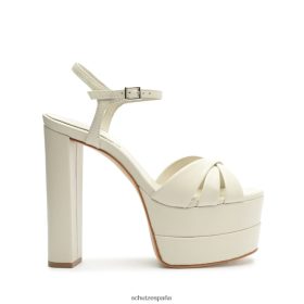 Schutz Zapatos P46XRJ645 perla | Schutz Sandalia alta keefa de napa