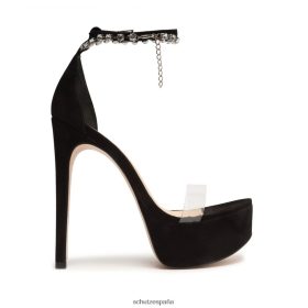 Schutz Zapatos P46XRJ660 negro | Schutz sandalia con plataforma lah de nobuk